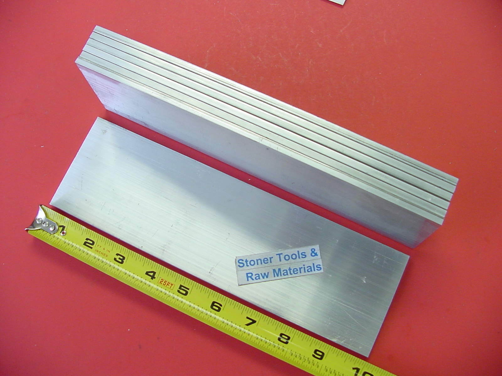 7 Pieces 3/16″ X 3″ ALUMINUM 6061 FLAT BAR 10″ long T651 Extruded Mill Stock New