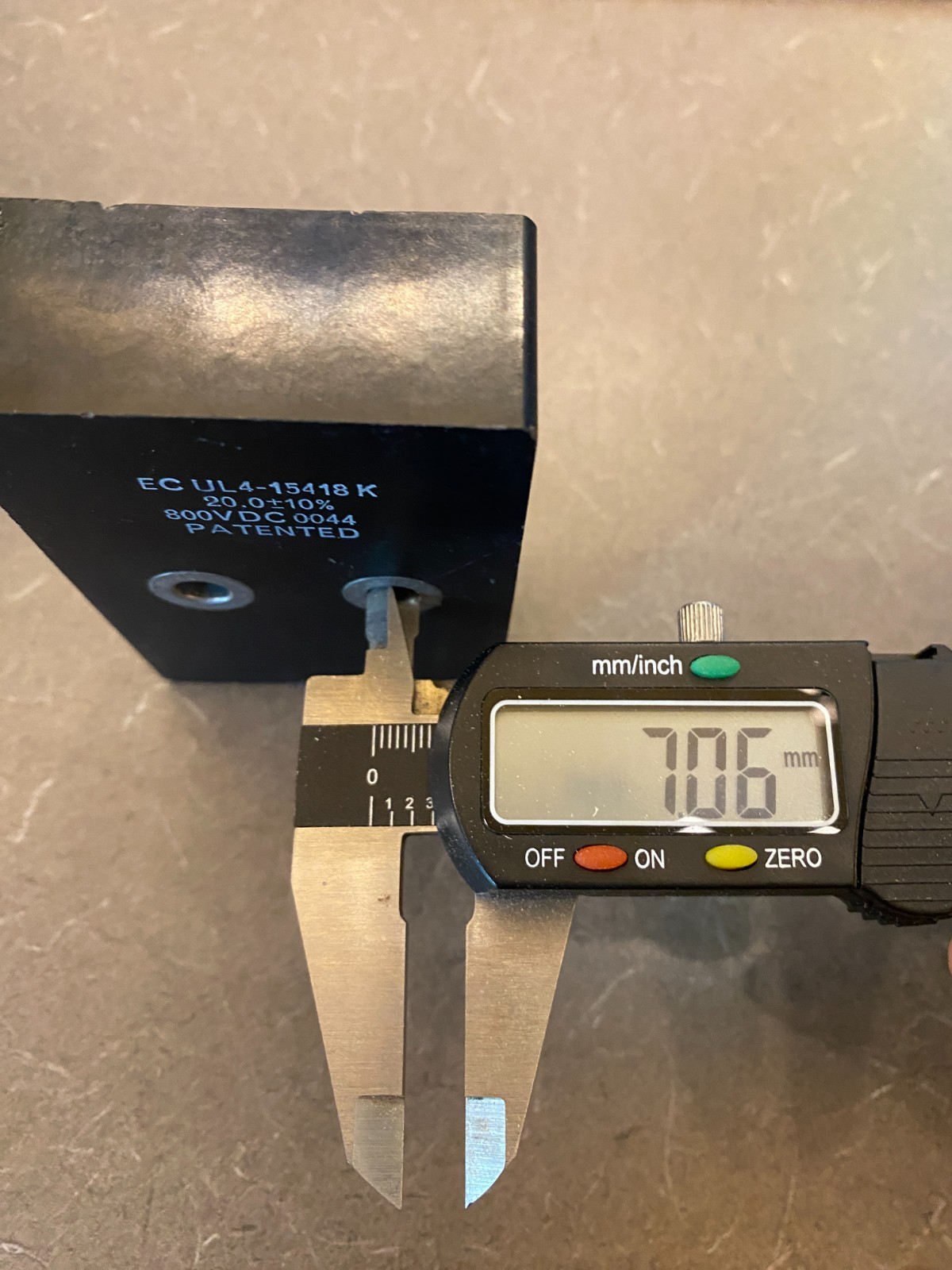 EC UL4-15418 K 20.0μF±10% 800VDC IGBT Snubber Capacitor Electronic Concepts