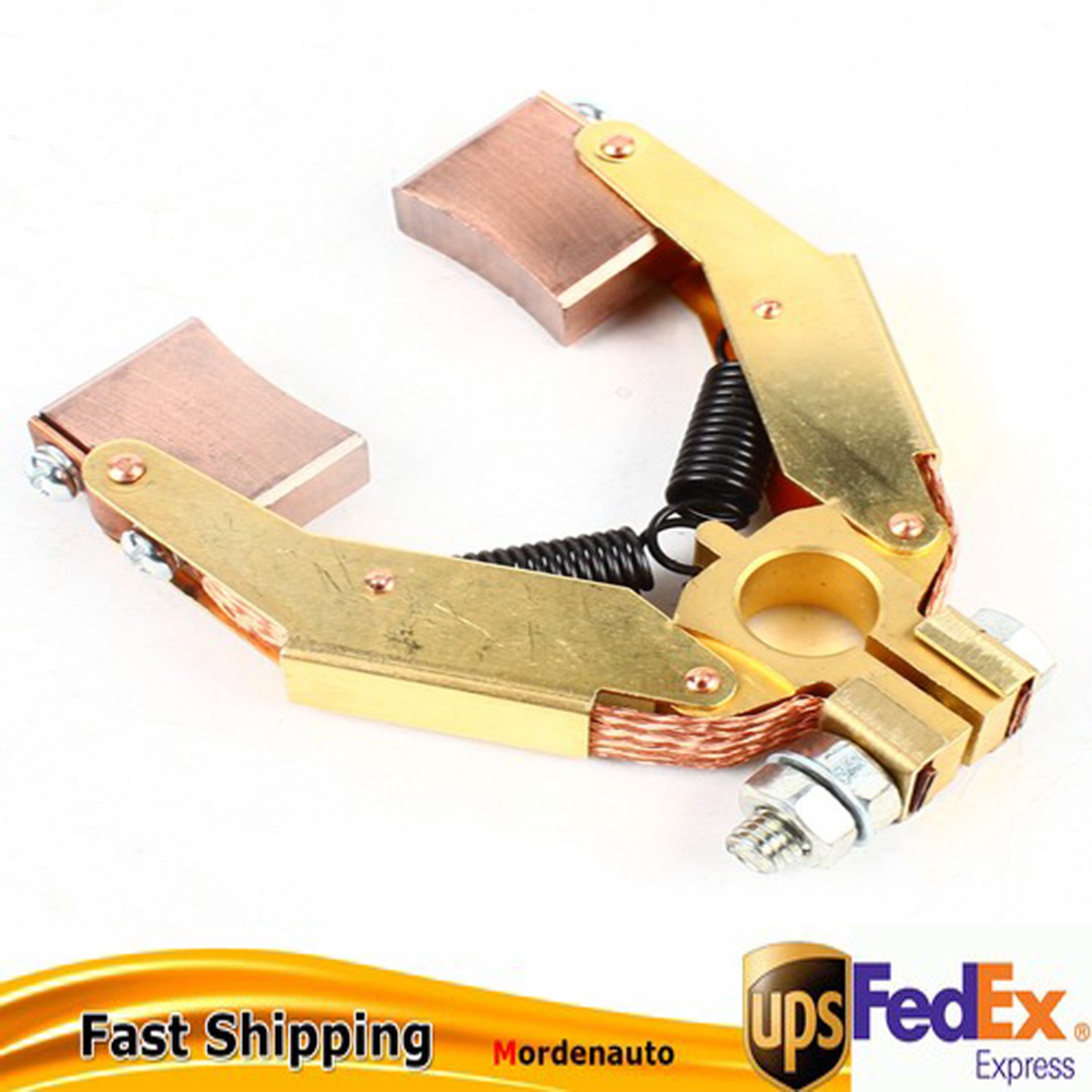 Copper Motor Carbon Brush Herringbone Holder V-shape For Slip Ring Fit DC motor