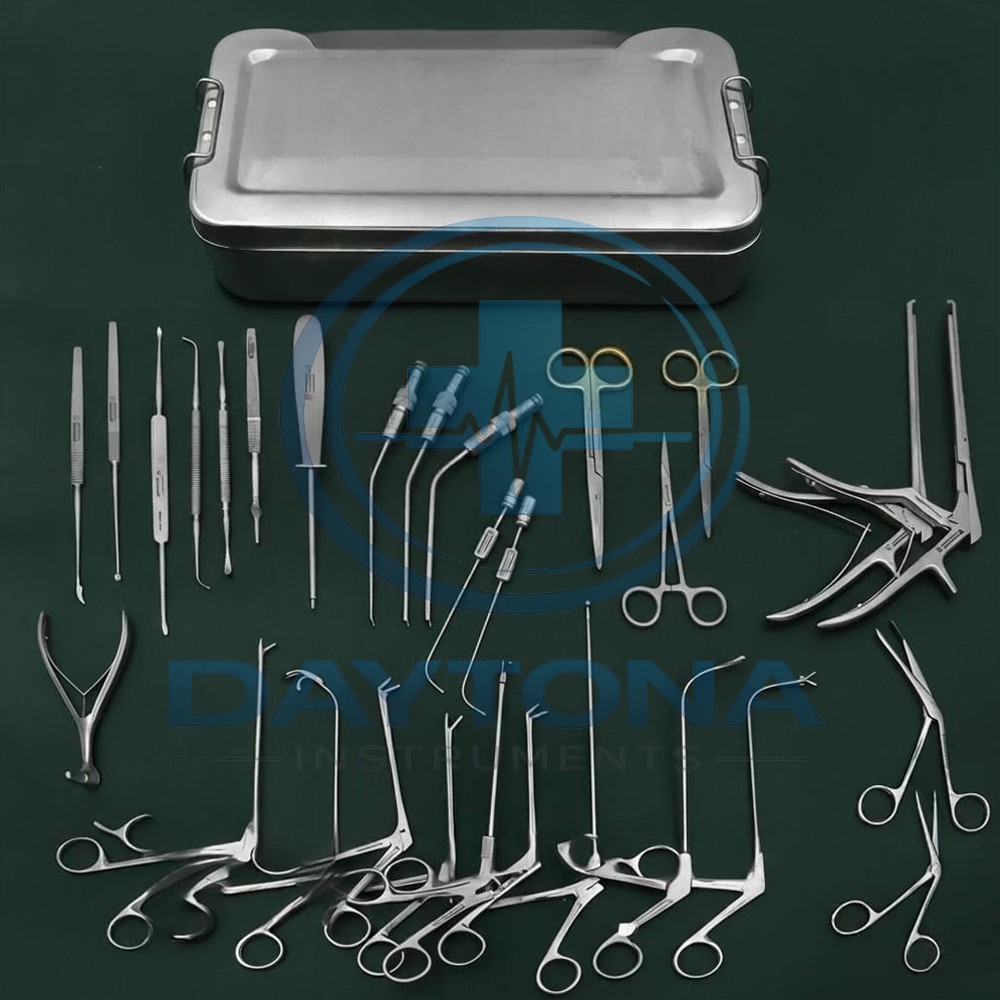 Fess Instruments Set, Complete Set of Endoscopic Sinus Surgery Instruments
