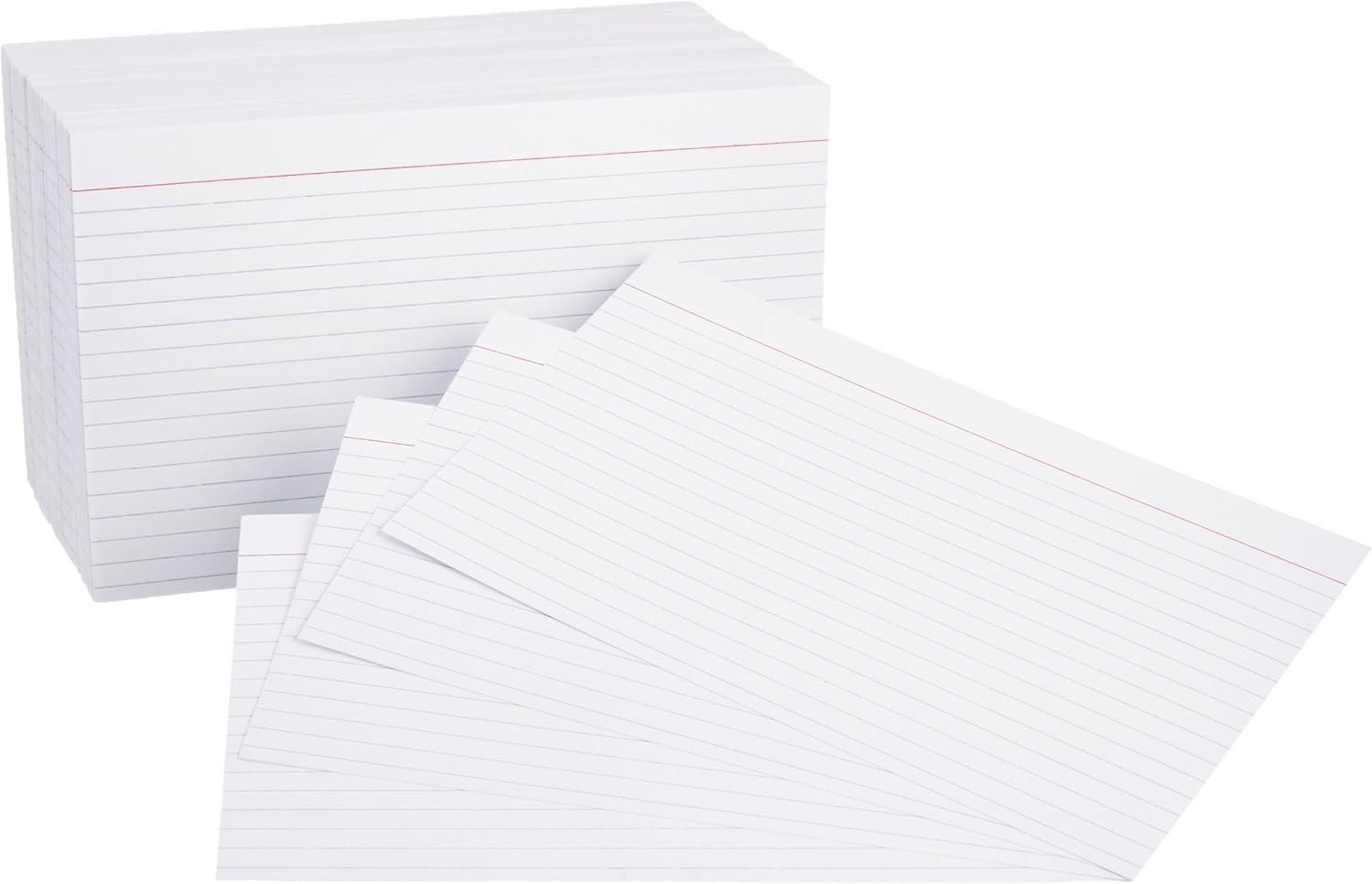 Ruled Lined Index Cards for Studying and Note Taking, White, 5″ X 8″, 500 Count