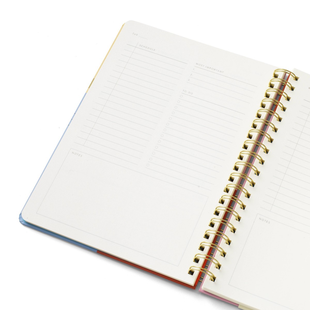 Papier Productivity Planner 9.84″x7.48″ Spiral Plan Typographic, Hard Cover