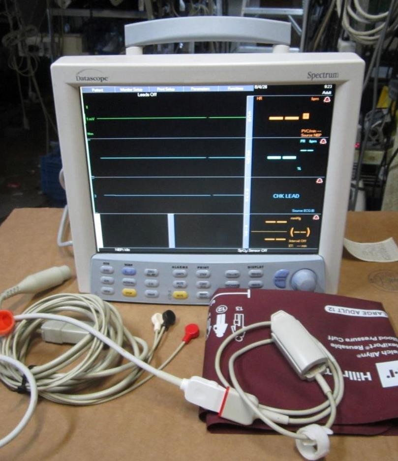 Datascope Spectrum OR Patient Monitor ECG Masimo SpO2 NIBP Printer