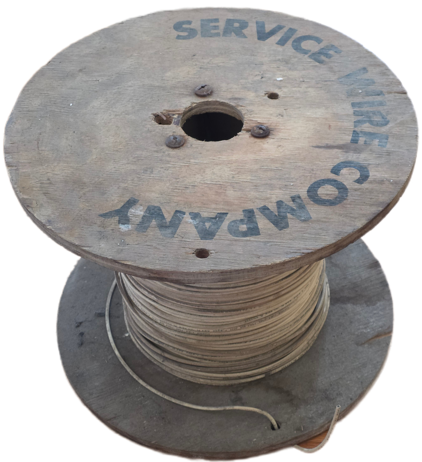Service Wire Co XMMW-Z white 12awg wire 600v-ac half spool approx 500′