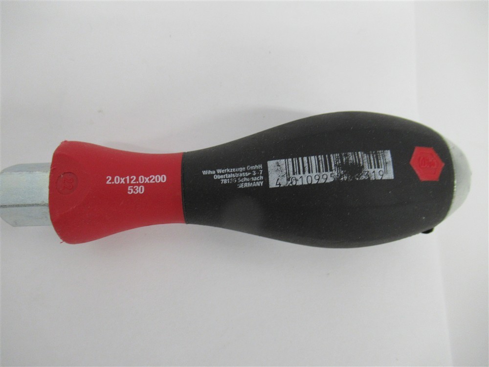WIha Soft Grip Slotted Screwdriver, 2.0×12.0x200, 530
