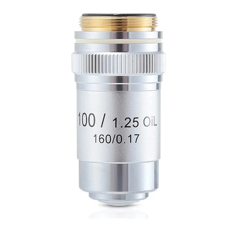 Biological Microscopes Achromatic Objective Lens 4X 10X 20X 40X 60X 100X 195mm