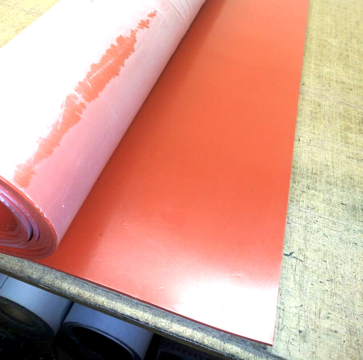 Silicone Rubber Sheet Hi-Temp Red 1/16”Thk x 12″ x 24″ Rect 60D Med -U.S. Mfr