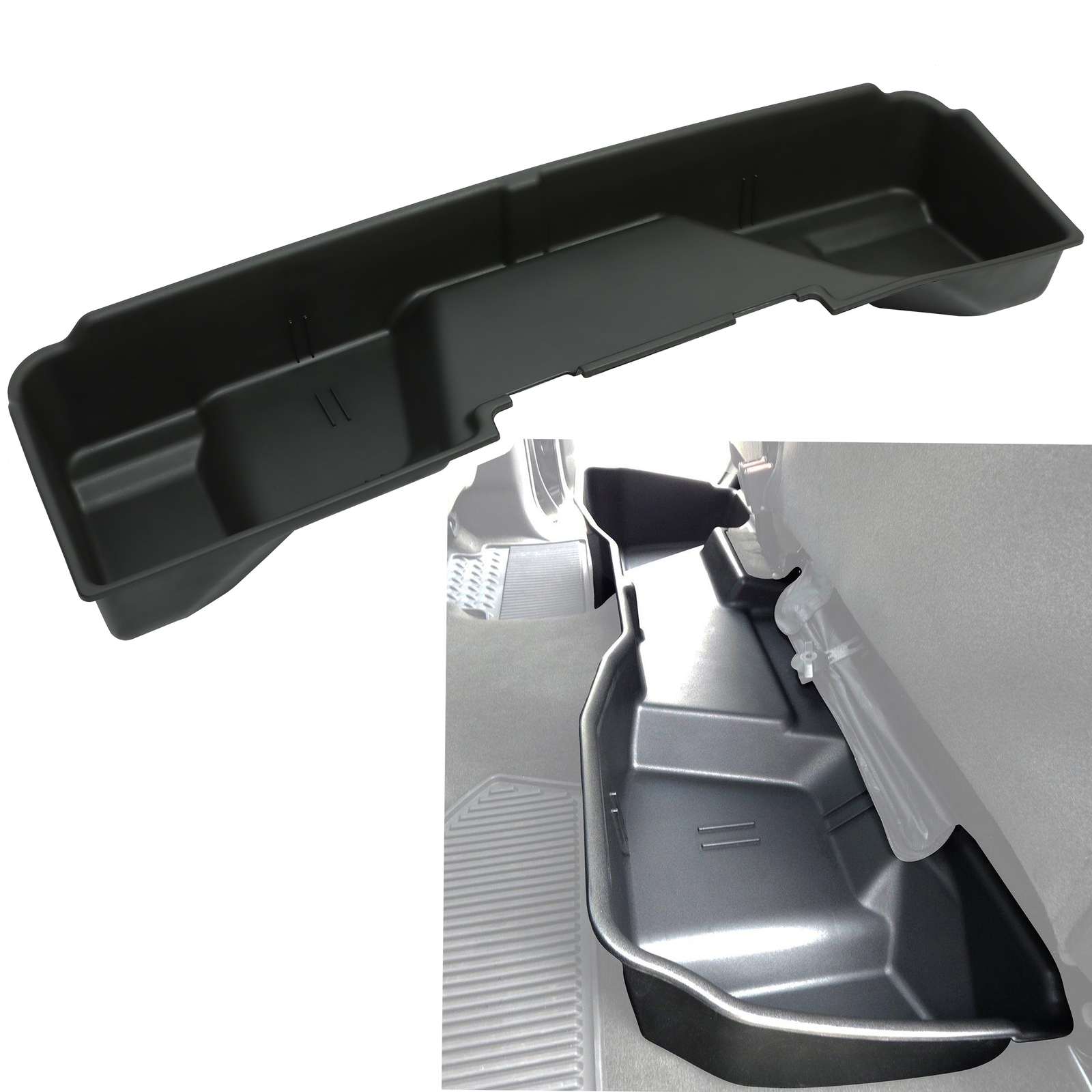 For 2007-2013 Chevy GMC Silverado Sierra Underseat Storage Box Extended Cab
