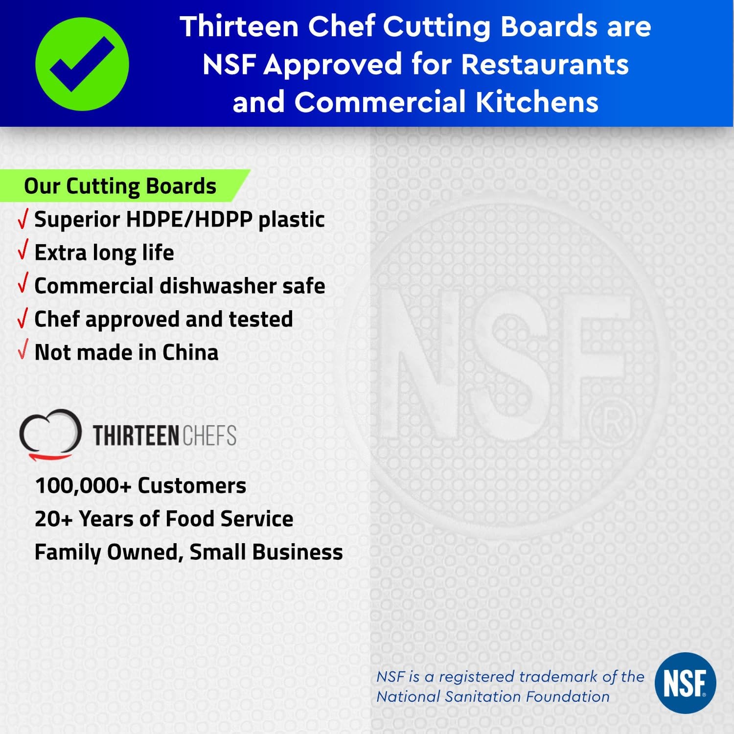 Thirteen Chefs Extra Large 24 x 18 Black Cutting Board – 18″L x 12″W, Green