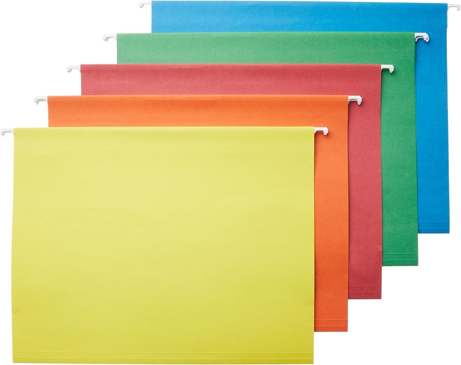 Hanging File Folder Organizer Letter Size Assorted Colors 25-Pack