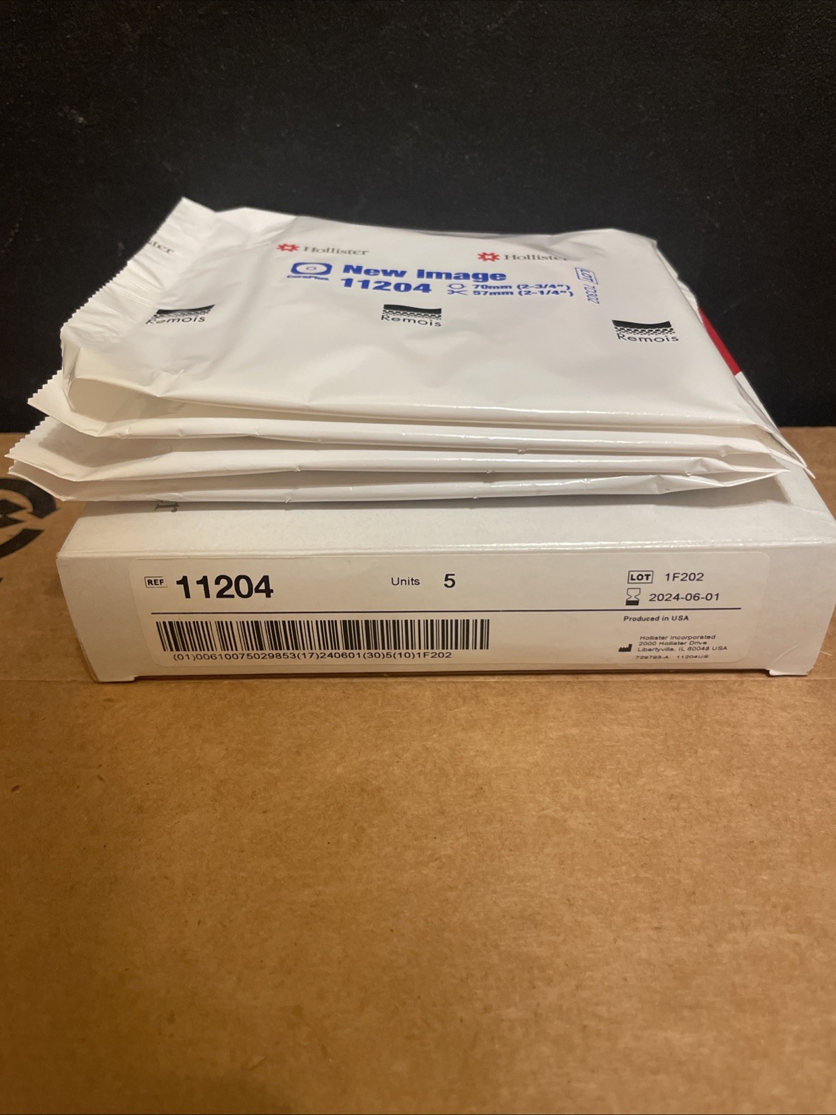 1 Box With 9 Units:Hollister 11204 New Image CeraPlus Flat Skin Barrier, 2 3/4»