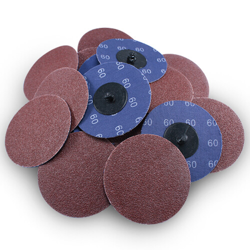 25 Pack – 3″ 60 Grit A/O Quick Change Sanding Disc Black Hawk, Type R Roloc