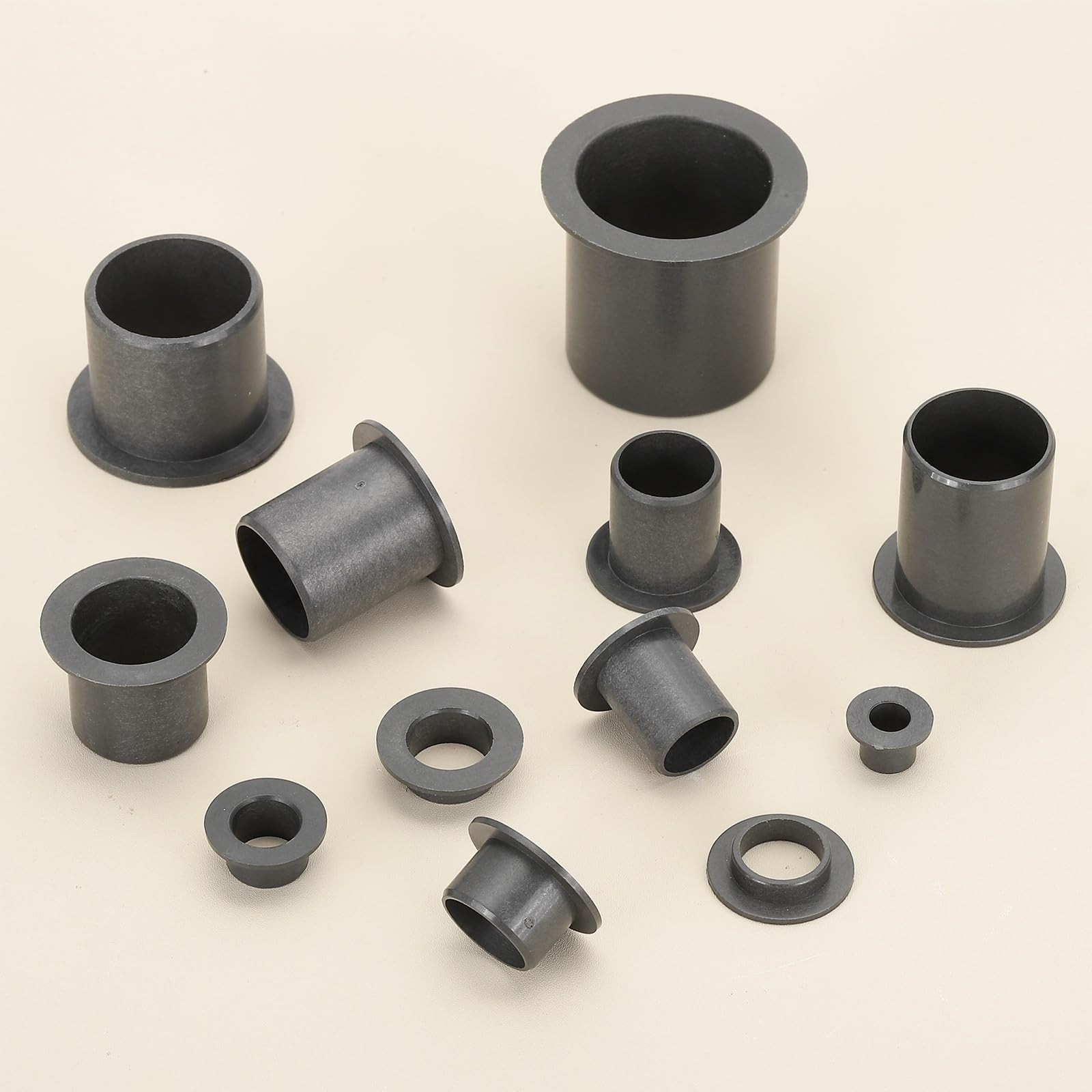 uxcell 6Pcs Flanged Sleeve Bearing, Plastic Bushing ID 17mm x OD 19mm x Lengt…