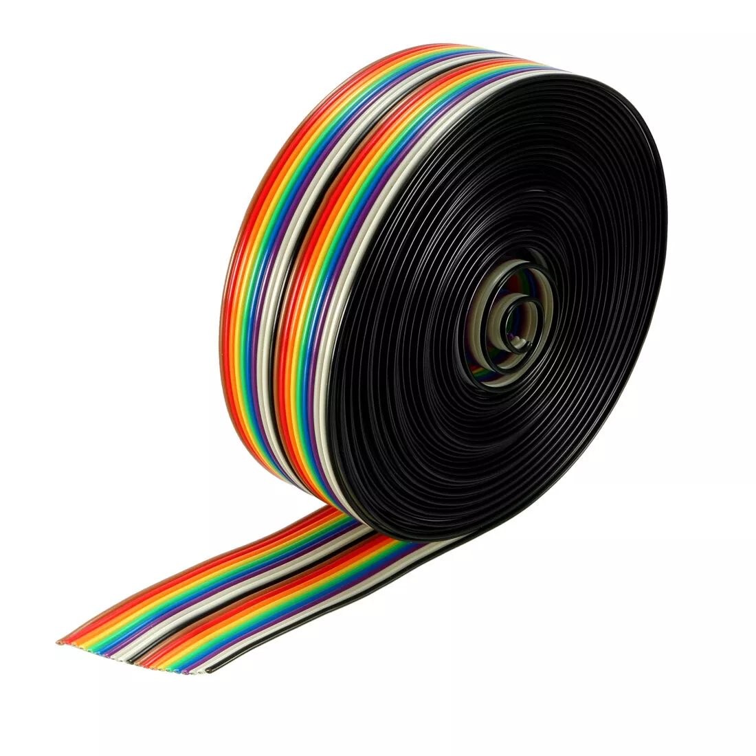 20 Wire / Pin 20P Rainbow Flat Ribbon IDC Cable Wire 5M/16Ft Length