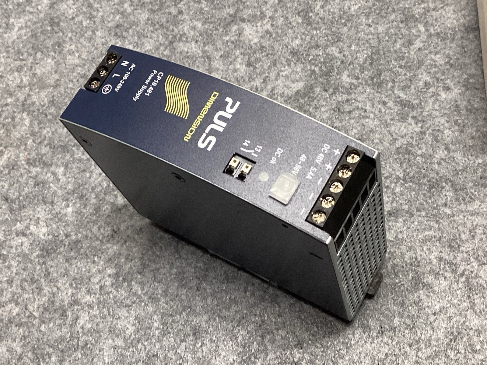 CP10.481 PULS DIMENSION DIN Rail PSU 100 – 240V ac Input 48V dc Output 5.4A 240W