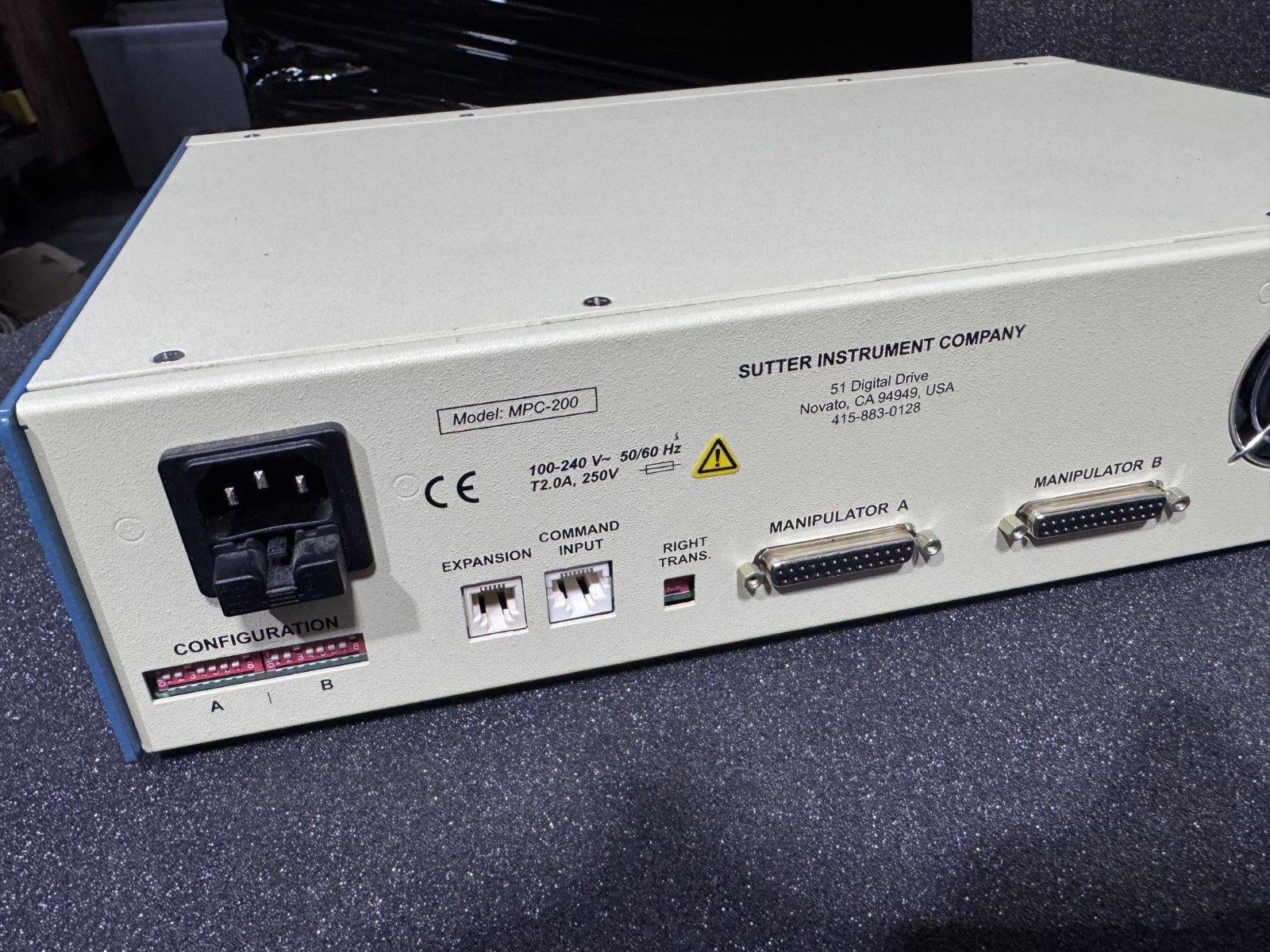 SUTTER INSTRUMENT MPC-200 Controller with MP-225 MICROMANIPULATOR and ROE-200