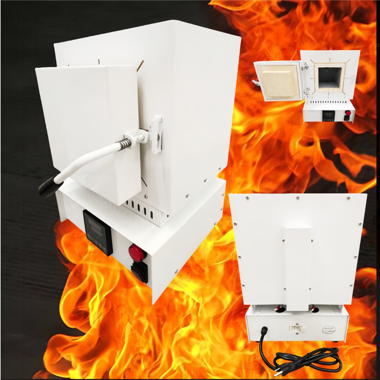 1100℃ Lab High Temperature 110V 2KW Muffle Furnace Burnout Oven