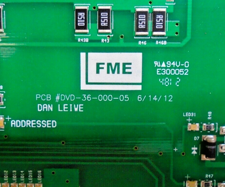Used FME Forte Micro Picker Controller PCB Board | PCB #DVD-36-000-05 (RB)