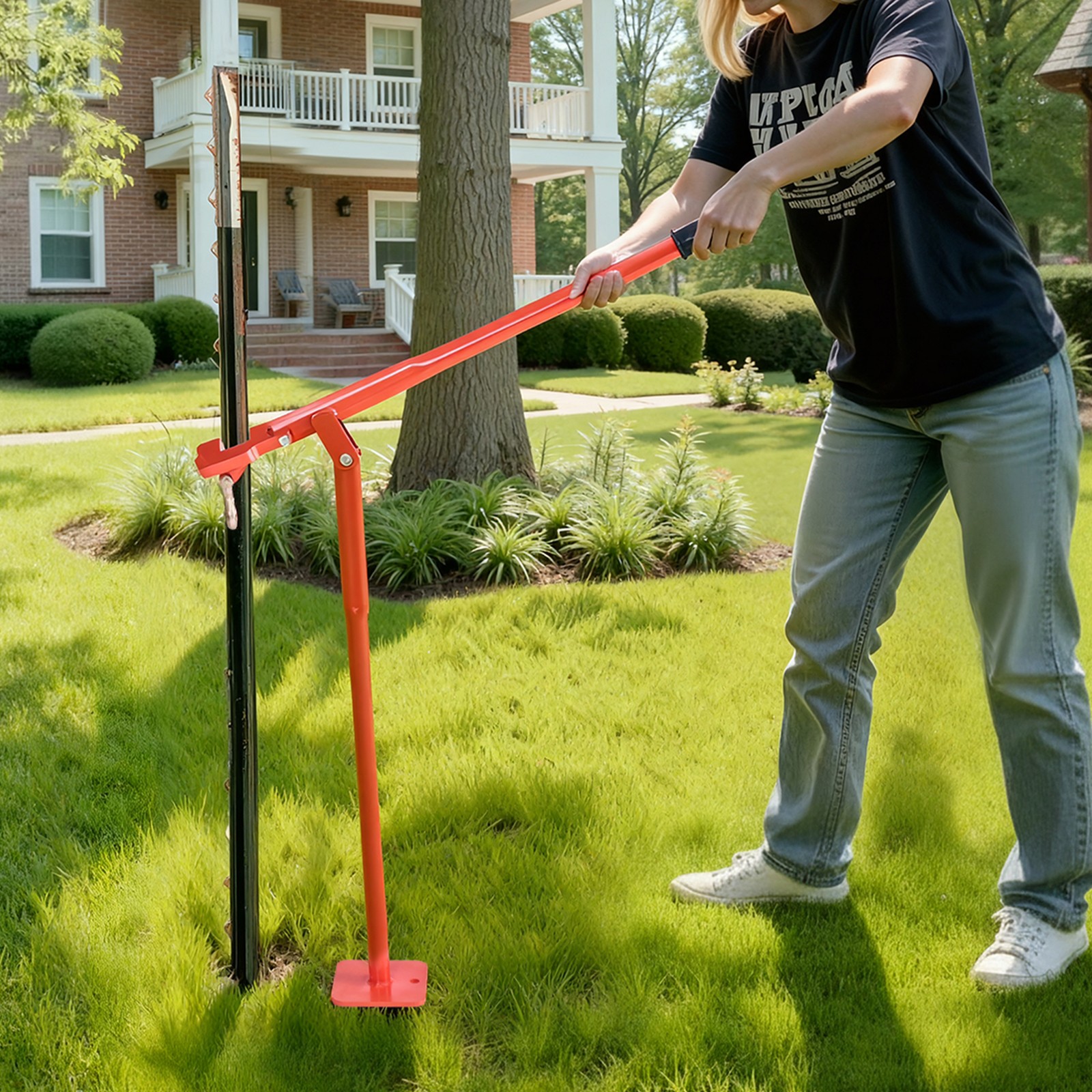 Uimoso 36″ T Post Puller Heavy Duty Fence Post Remover without Lifting Chain