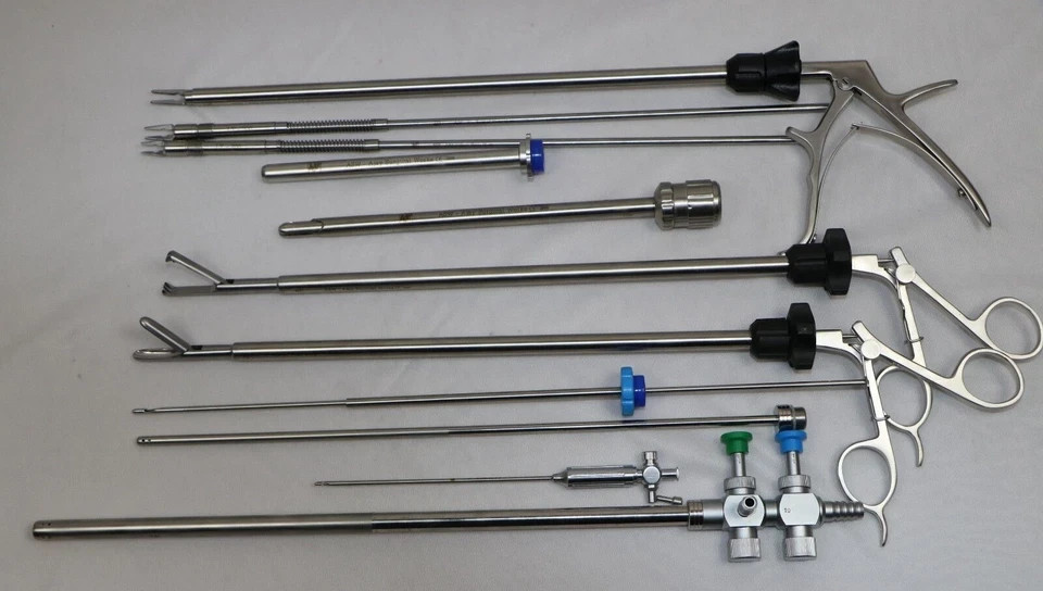 25Pcs Laparoscopic Instrument Set 5mmx330mm Reusable SS Surgical Kit CE Approved