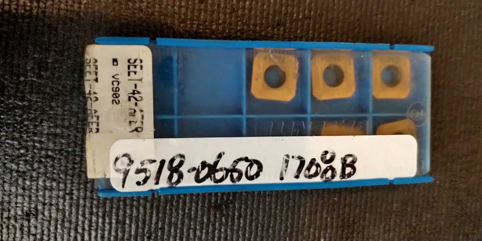 5 pieces SEET42AFER VALENITE INSERTS VC9092 SEET-42-AFER