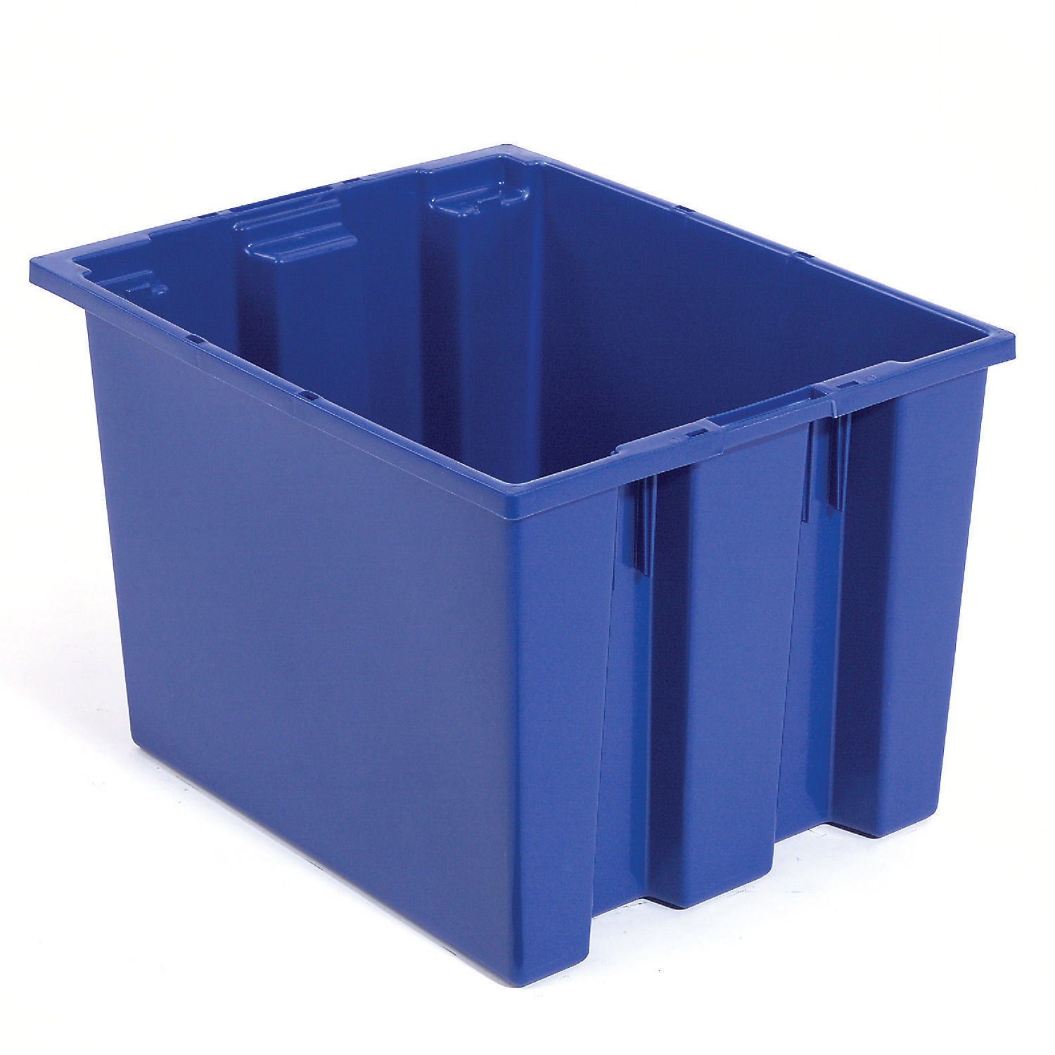 Stack And Nest Shipping Container No Lid 23-1/2×15-1/2×12 Blue Lot of 3