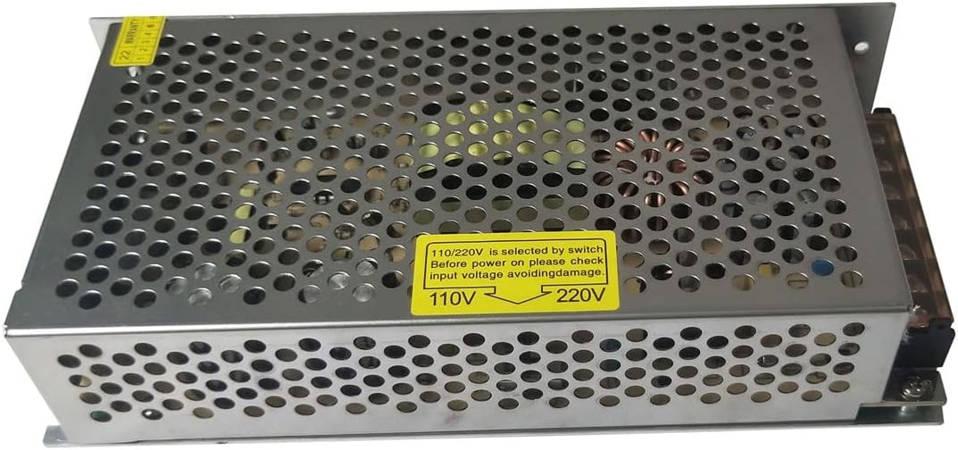 AC 110V/220V to DC 12V 15A 180W Universal Regulated Switching 15A, Black
