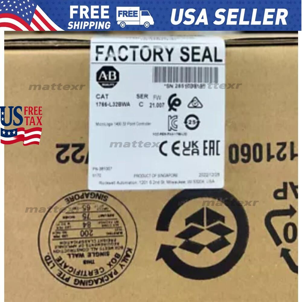 New AB 1766-L32BWA MicroLogix 1400 32 Point Controller New Sealed US Free Tax