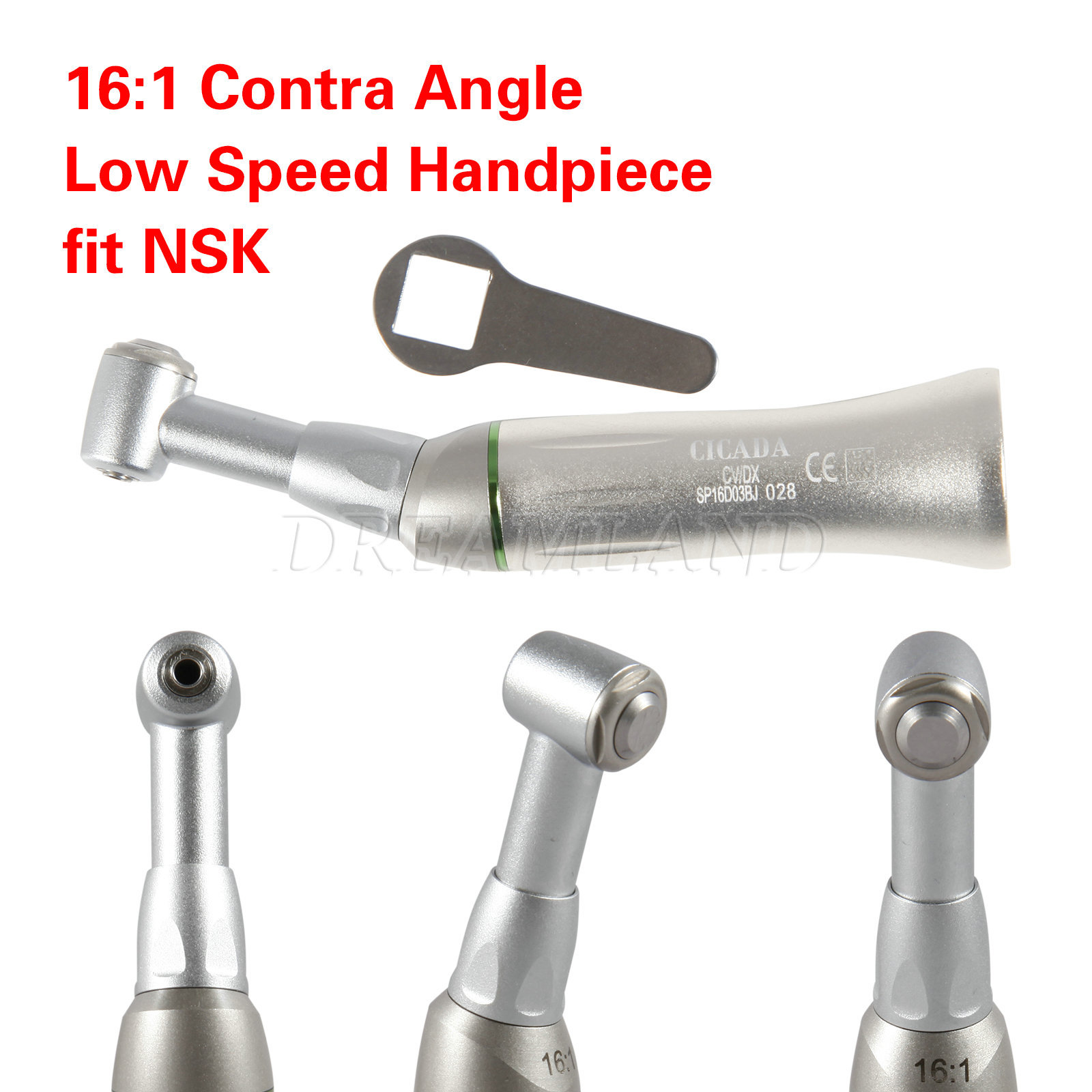 NSK Style CICADA 16:1 Reduction Dental Endo Endodontic Contra Angle Handpiece LI
