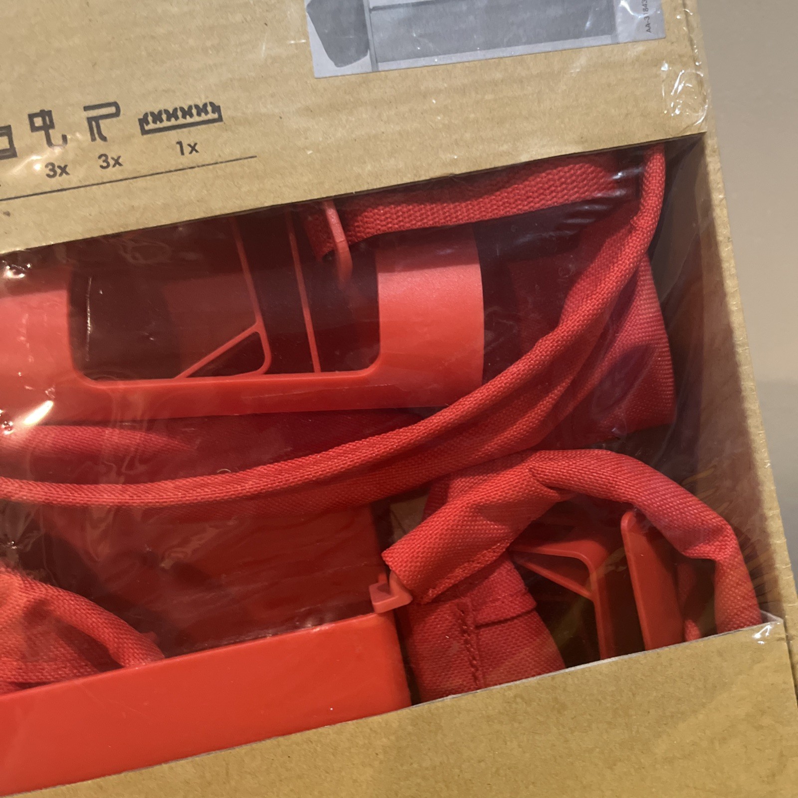 IKEA Fredrik Red Desk Accessories Set – New 301.383.17