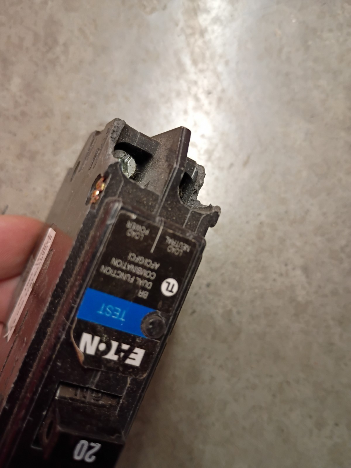 Eaton BRP120DF 120 20A 1-Pole Dual Function Circuit Breaker AFCI/GFCI READ DES.