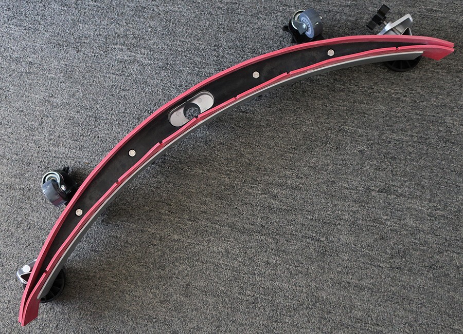 SQUEEGEE ASSEMBLY, UNKNOWN BRAND, 32″ WHEEL-TO-WHEEL, 10.25″ MOUNTING SCREWS