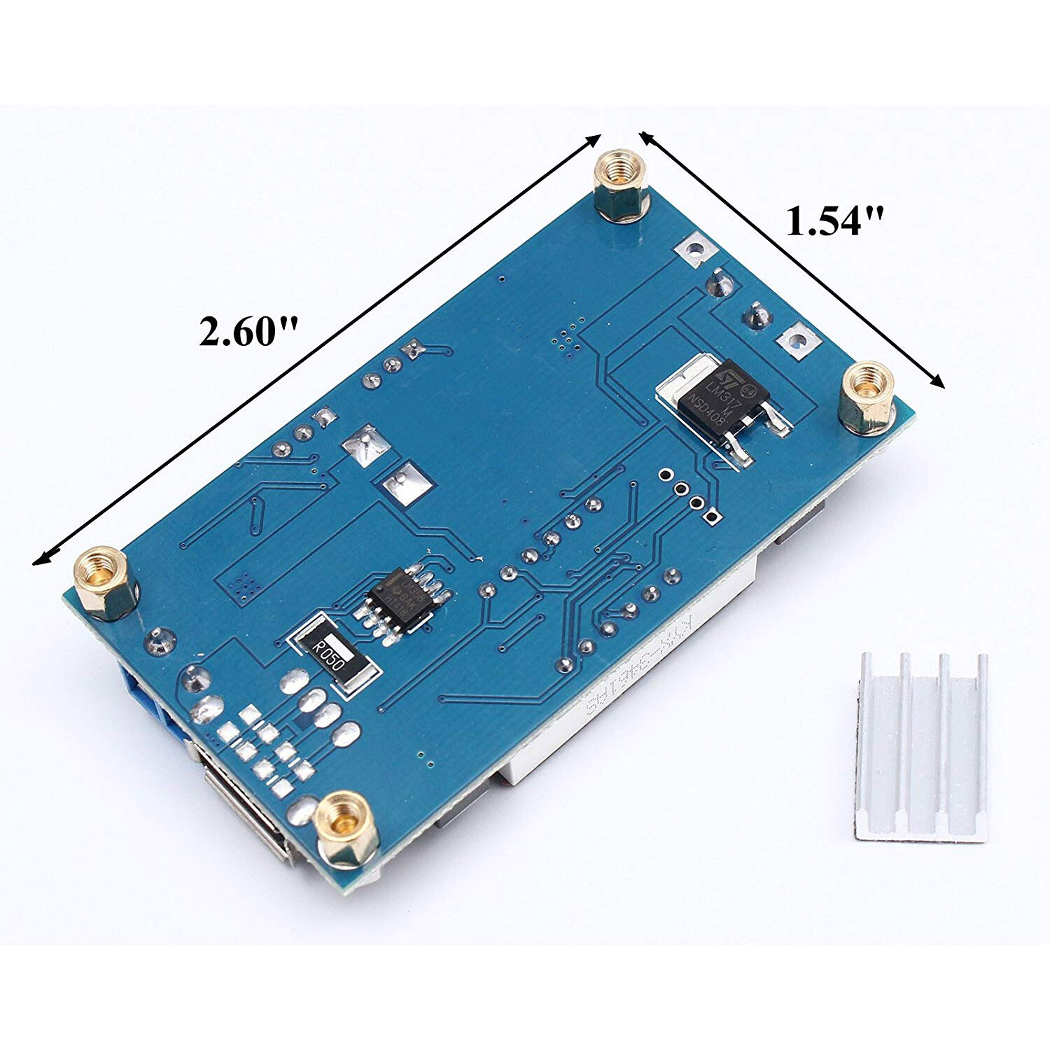 XL4015 5A Buck CC/CV Step Down DC Power Converter w/ Voltage Current Meter USB