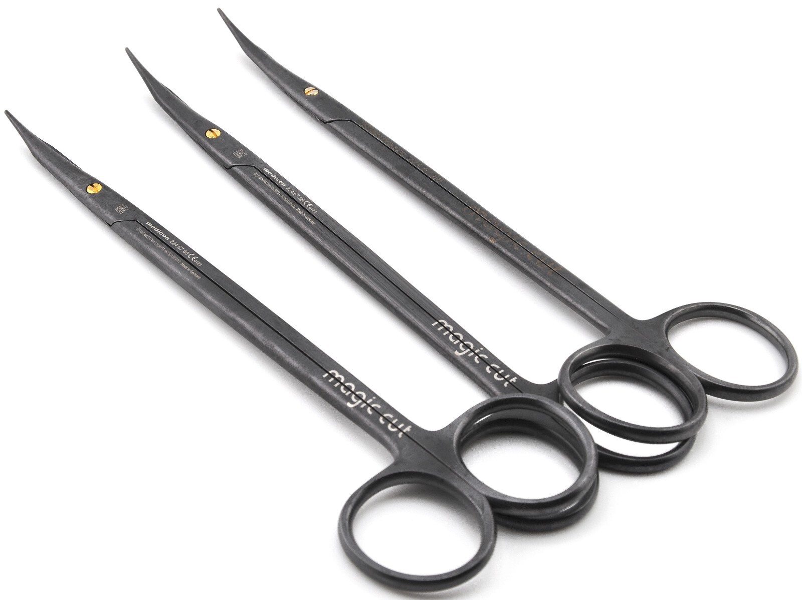 MEDICON MAGIC CUT 224.67.68 Curved Durotip Supercut Reynolds Jameson Scissors 7″