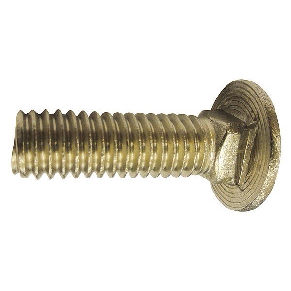 Qty 25 1/2”-13 x 4” Coarse Grade #8 Carriage Bolt Alloy Steel Yellow Zinc Plated