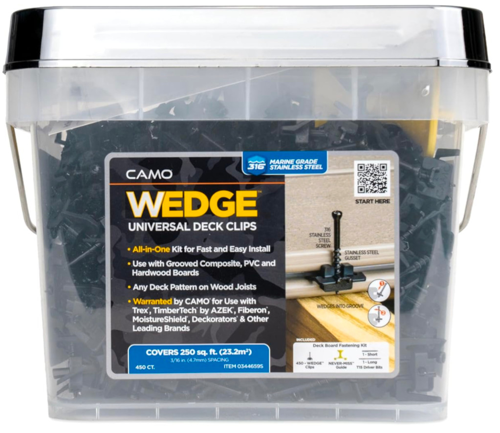 CAMO WEDGECLIPS Stainless Steel Hidden Deck Fasteners (450 count) 344659S
