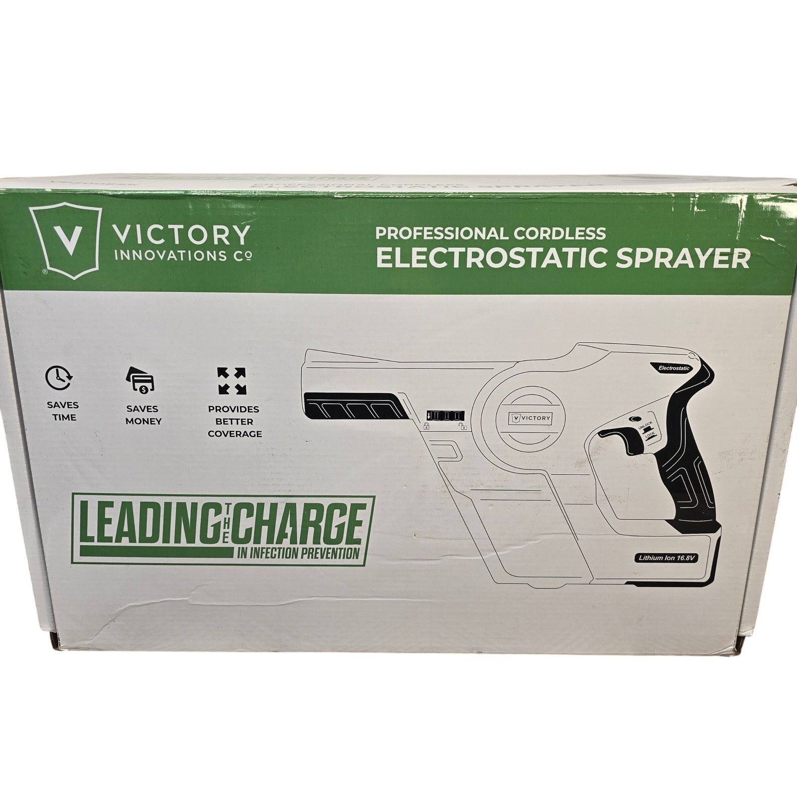 Victory Innovations VP200ESK Professional Cordless Electrostatic Sprayer 16.8V