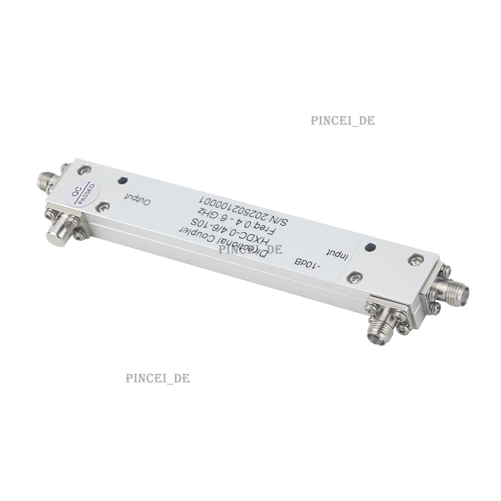HXDC-0.4/6-10S 0.4-6GHz RF Microwave Broadband 10dB Directional Coupler