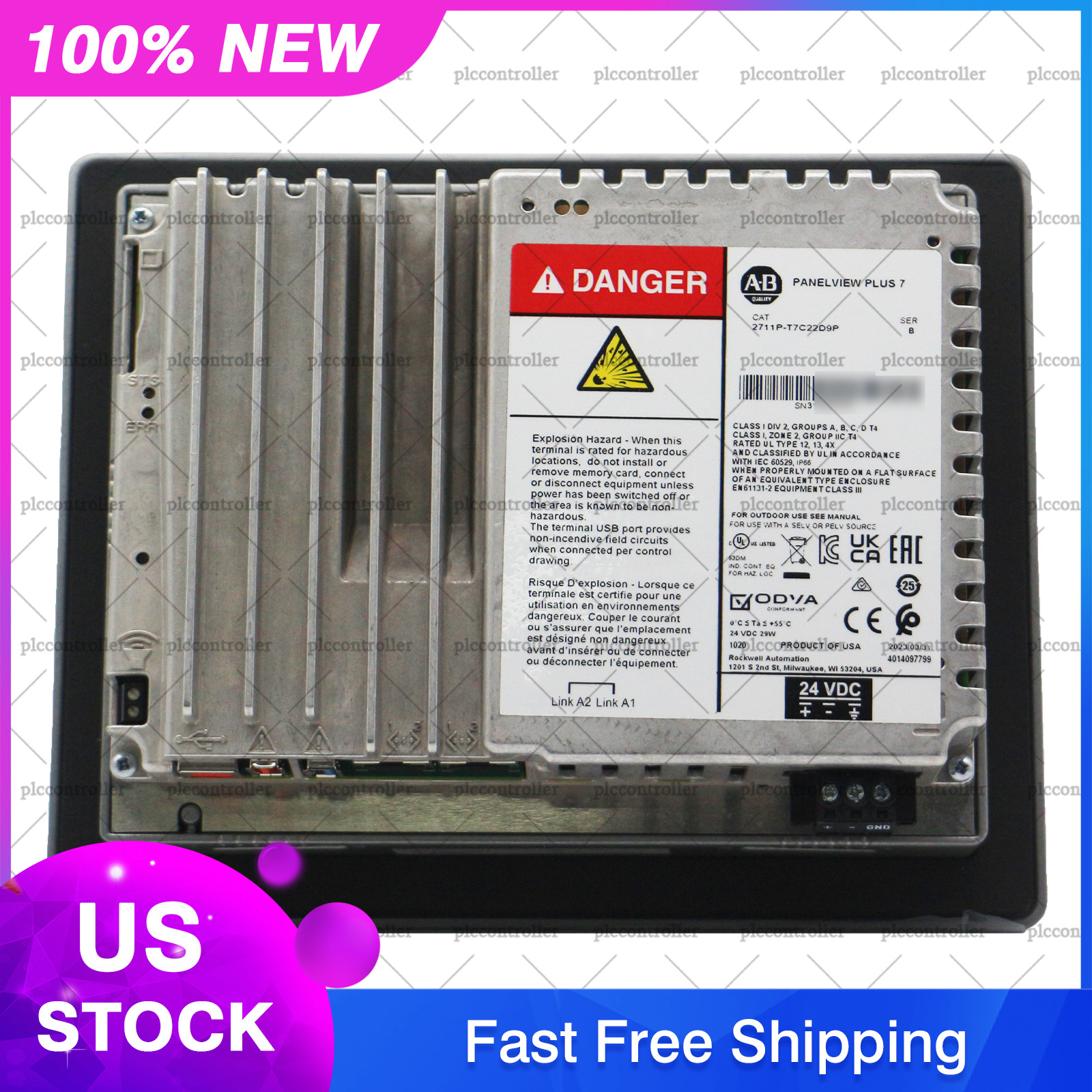New Sealed Allen-Bradley PanelView Plus 7 Graphic Terminal 2711P T7C22D9P