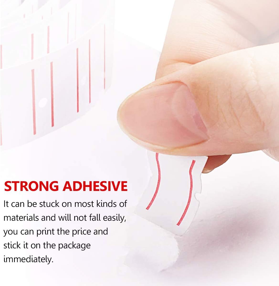 Red Line Price Tag Labels 600 per Roll Compatible with MX-5500 M5500 AK813 HG979