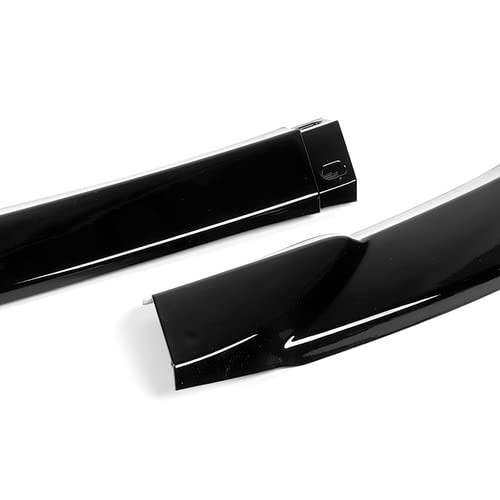 3Pcs Bumper Lip Spoiler Splitter for W204 C-Class Sport 2011-14 Painted Black