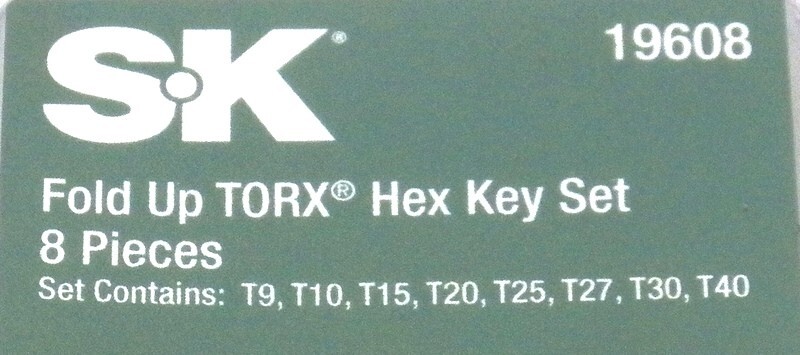 NEW USA MADE SK Hand Tools Torx Driver Set # 19608 ………….