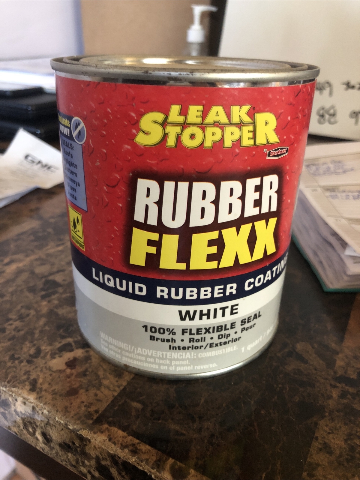 Gardner-Gibson 246095 28 oz White Fill Level Leak Stopper Rubber Flexx Liquid…