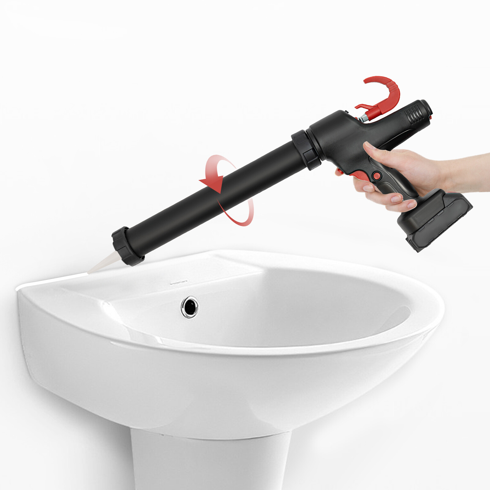 21V High Power Electric Caulk Gun Max Cordless Caulking Gun with Lithium Battery