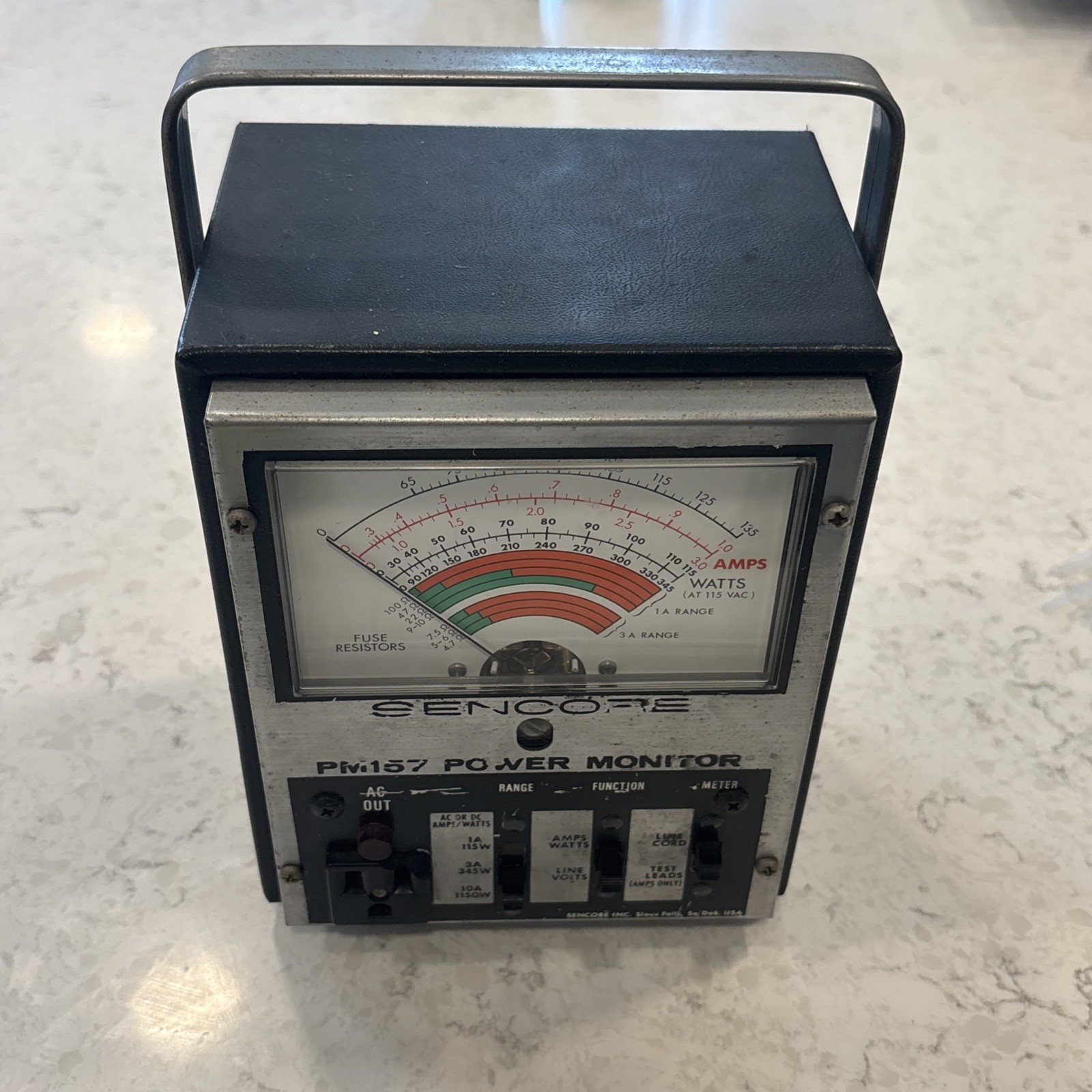 Vtg Sencore Model PM157 Power Monitor Meter Tool UNTESTED PARTS ONLY