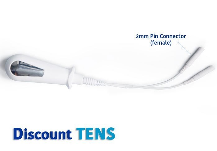 Vaginal Probe Electrode for TENS / EMS / E-Stim Devices. Model: V-1