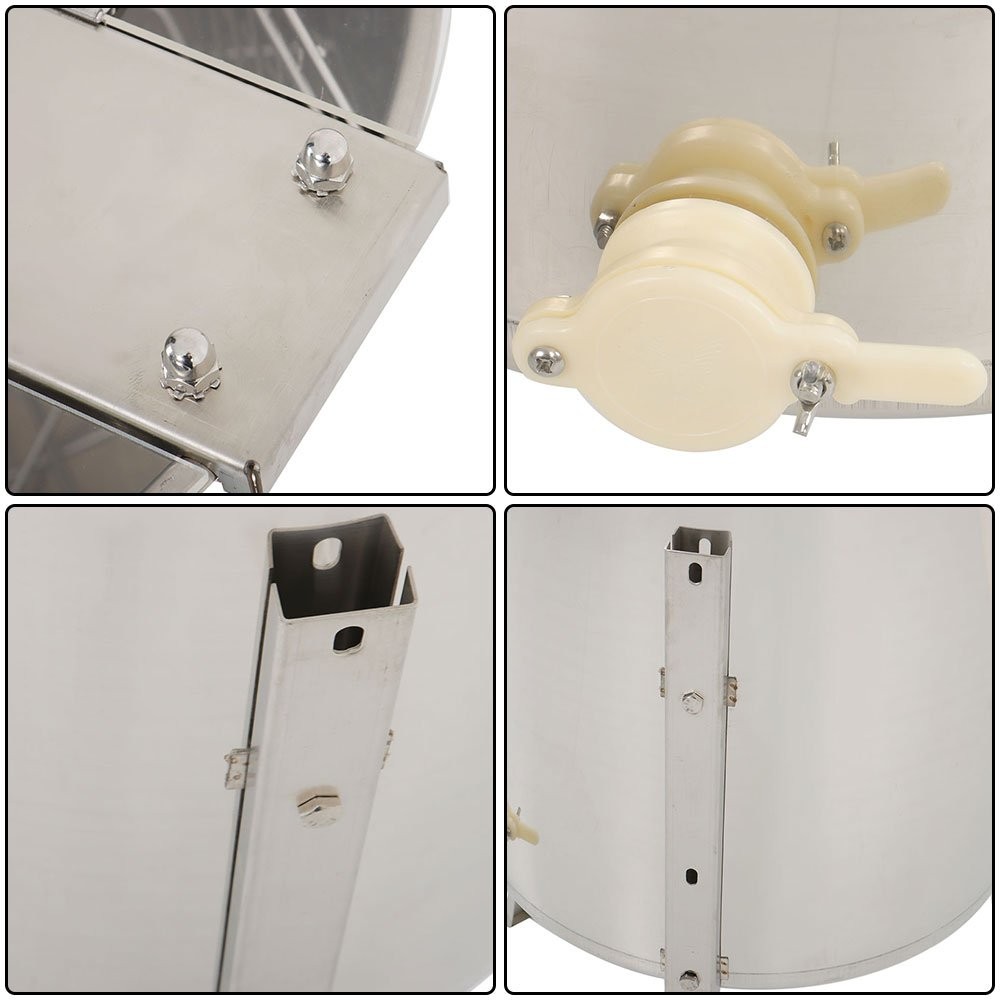 Stainless Steel Electric Honey Extractor Beekeeping Equipment 1300RPM 4/8 Frames