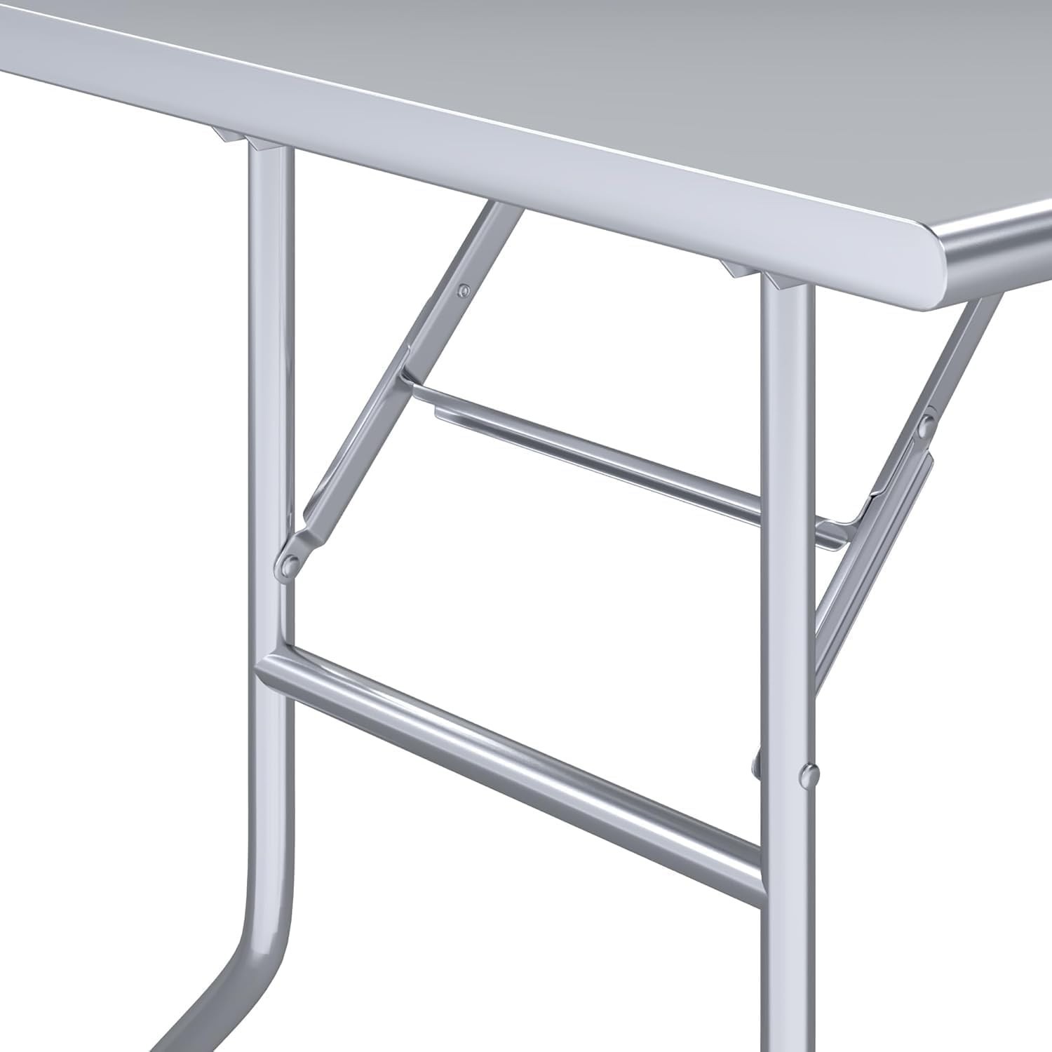 Premium Quality Stainless Steel Open Base Folding Utility Table – Folding Table