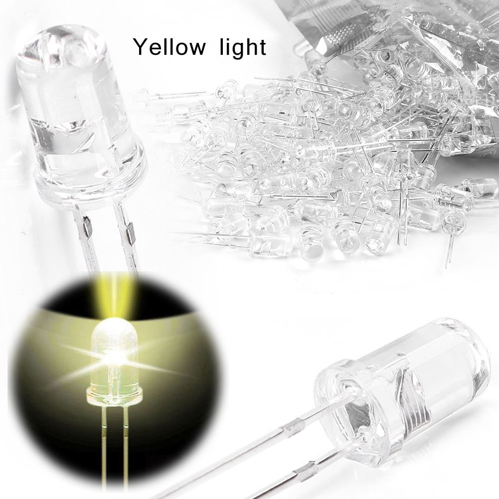 5mm Ultra Bright LED White Light Bulb Lamp 20000mcd Super Bright 100PCS Auto US