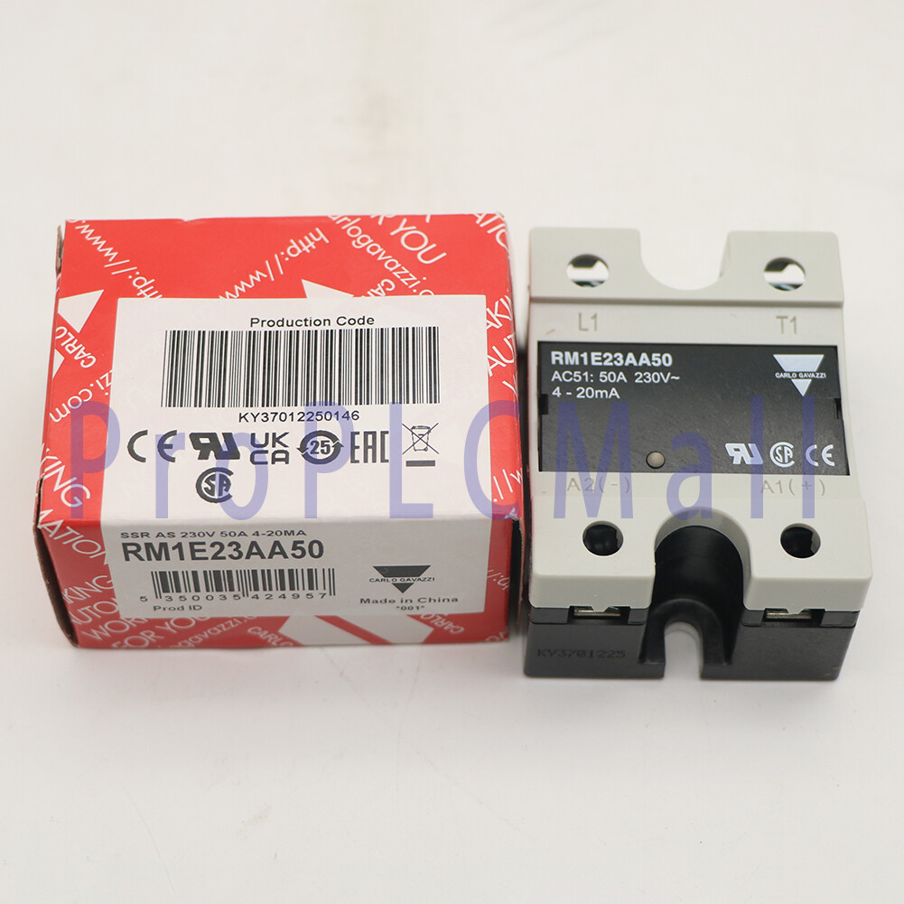 1PCS NEW CARLO GAVAZZI RM1E23AA50 Solid State Relay 50A 230V 4-20mA